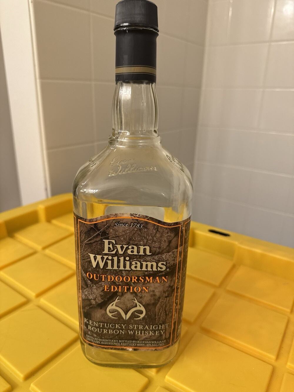Evan Williams Outdoorsman Edition Bottle Empty Crafts Limited Release
